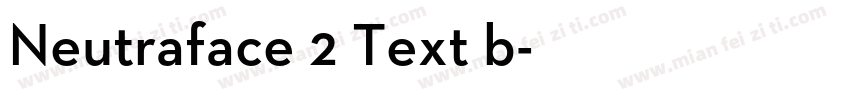 Neutraface 2 Text b字体转换